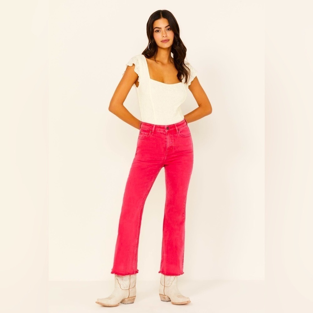 Women’s IDYLLWIND High Risin Kick stretch flare Jean- Size 0